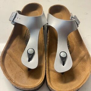 Silver Birkenstocks